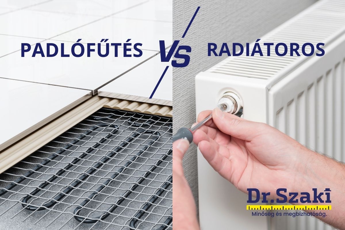 Padlófűtés vs. radiátoros rendszer